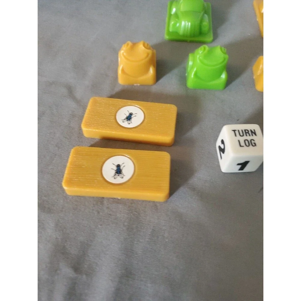 Vintage 1981 Milton Bradley Frogger Board Game Replacement Cars, Frogs and logs
